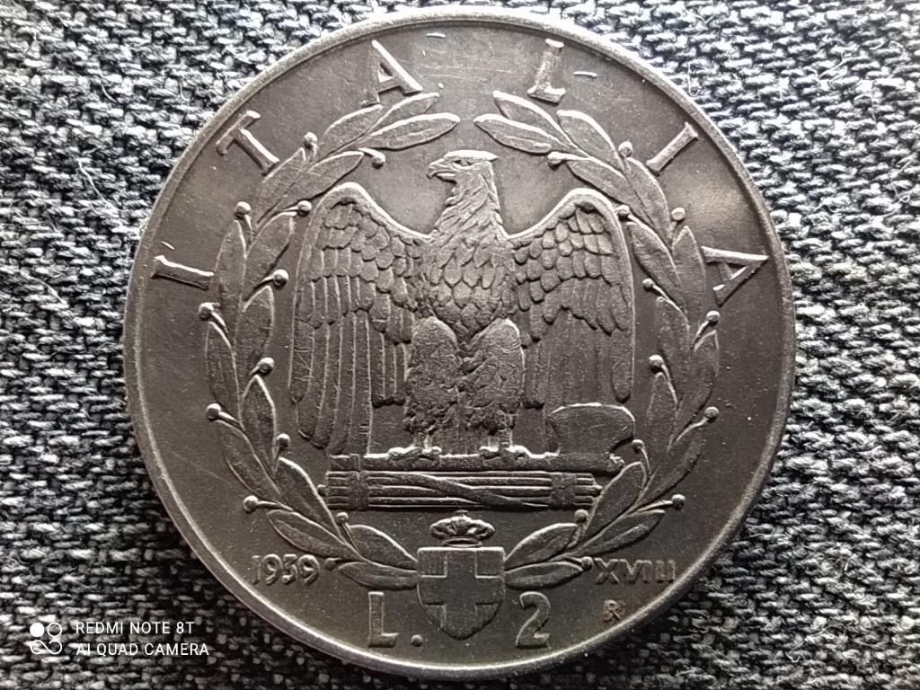Olaszorsz&aacute;g III. Viktor Em&aacute;nuel (1900-1946) nem m&aacute;gneses 2 L&iacute;ra