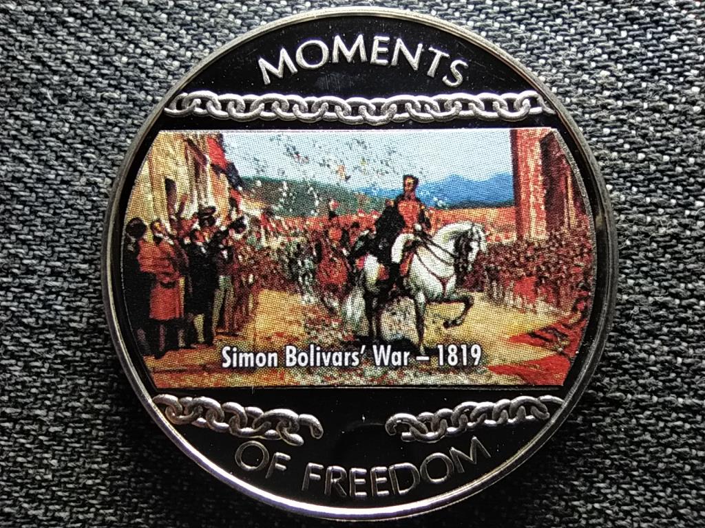 Lib&eacute;ria A szabads&aacute;g pillanatai Simon Bolivar h&aacute;bor&uacute;ja - 1819 10 Doll&aacute;r