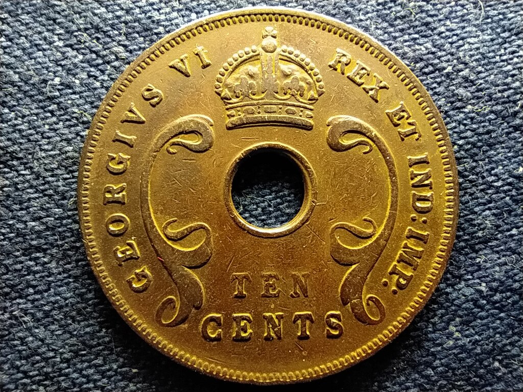Brit-Kelet-Afrika VI. Gy&ouml;rgy (1936-1952) 10 cent