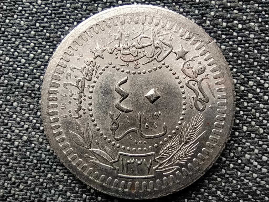 T&ouml;r&ouml;korsz&aacute;g V. Mehmed (1909-1918) 40 para