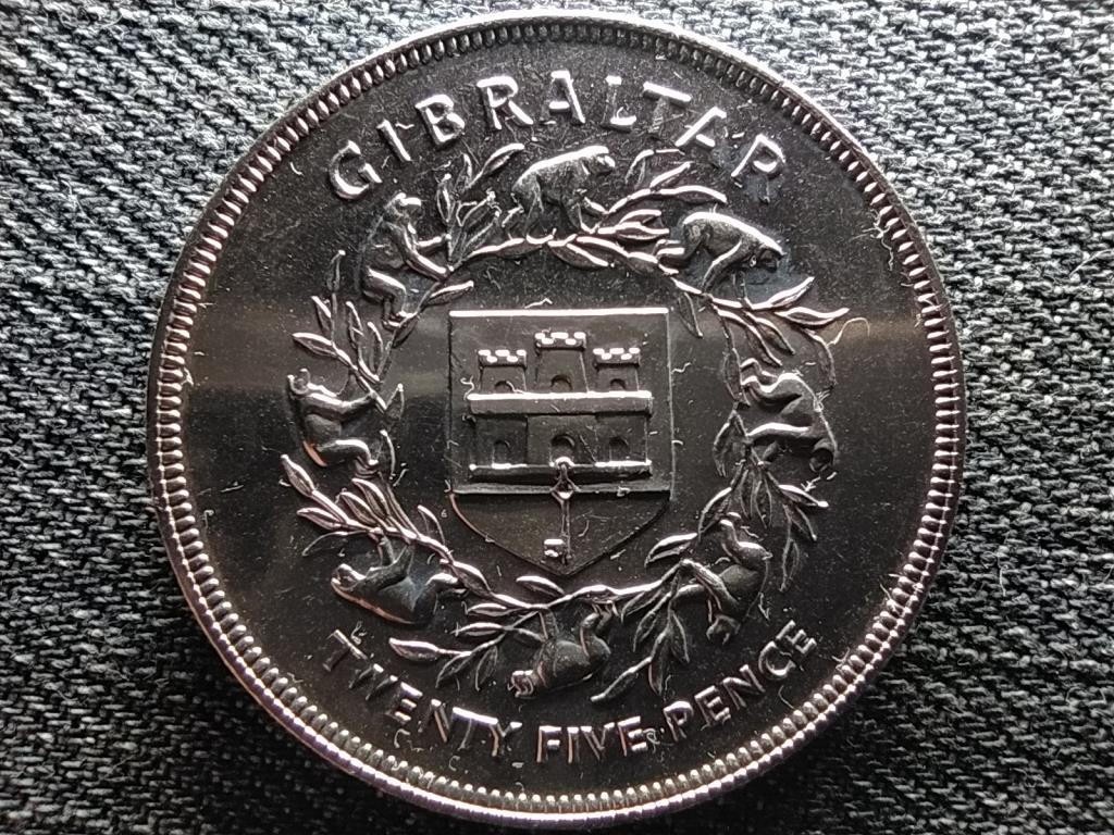 Gibralt&aacute;r II. Erzs&eacute;bet uralkod&aacute;s&aacute;nak 25. &eacute;vfordul&oacute;ja 25 penny