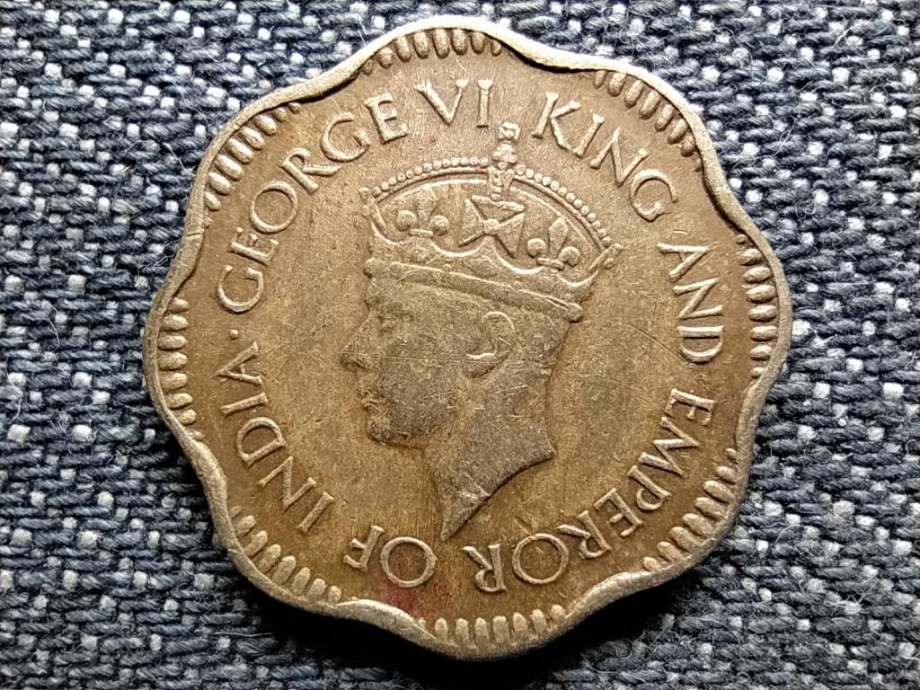 Sri Lanka VI. Gy&ouml;rgy (1936-1952) 2 cent