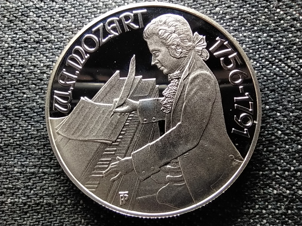 Ausztria W. A. Mozart Burgtheater .900 ez&uuml;st 100 Schilling