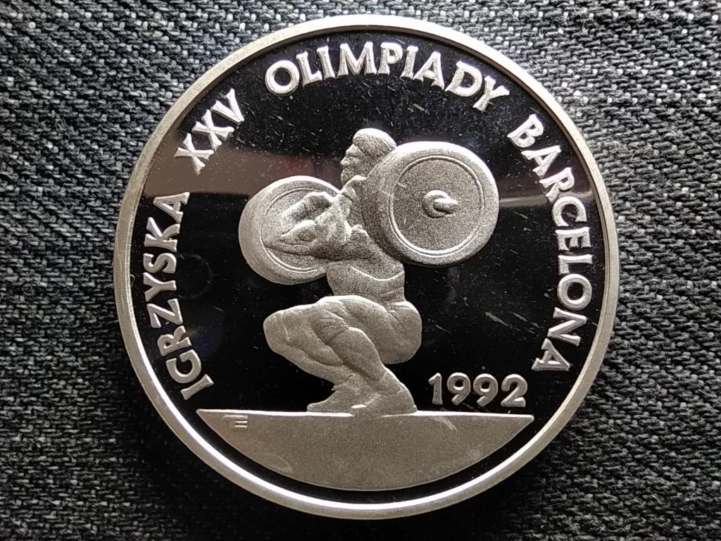 Lengyelorsz&aacute;g XXV. Olimpiai J&aacute;t&eacute;kok Barcelona 1992 .925 ez&uuml;st 200000 Zloty