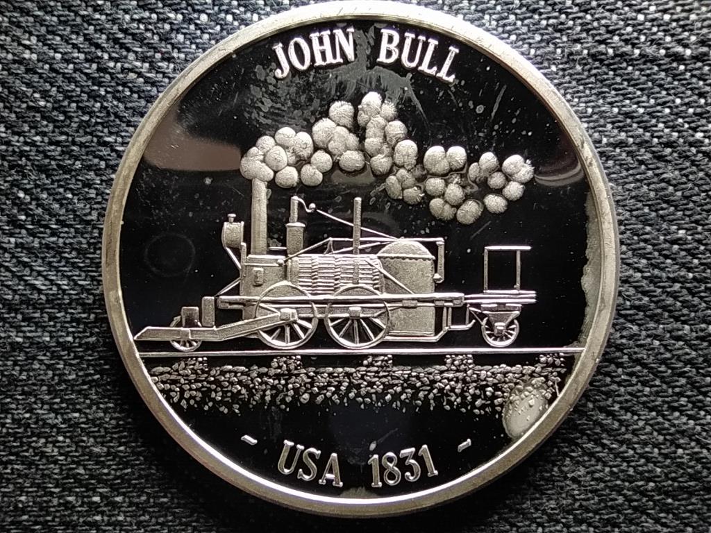N&eacute;metorsz&aacute;g A vas&uacute;t t&ouml;rt&eacute;nete John Bull 1831 USA .999 ez&uuml;st