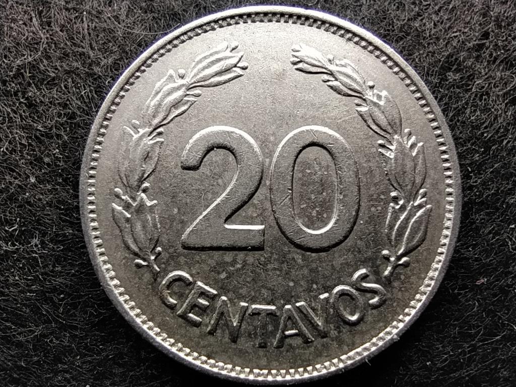Ecuador K&ouml;zt&aacute;rsas&aacute;g (1830-0) 20 Centavo